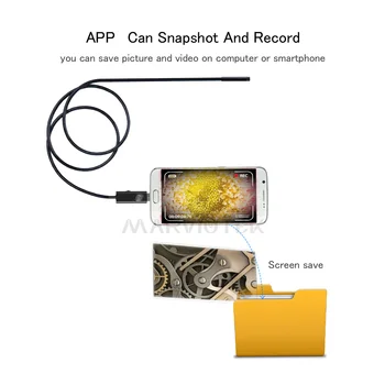 7mm Endoskopu Android USB Endoskop Kamera HD 1m/2m/5m/10m Had Kábel Borescopes Pre Android Telefónu k POČÍTAČU Pre autoservis Nástroje