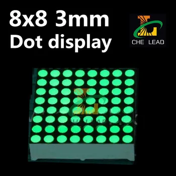 8*8 Biela, 3 mm zvýrazniť LED 32*32 mm dot matrix displej modul 8X8 dot matrix modul spoločná anóda