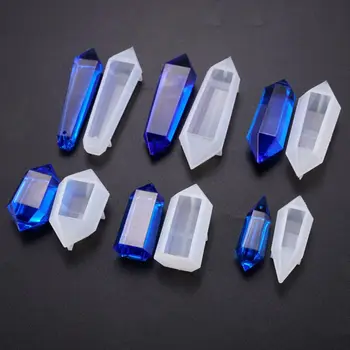 8 Ks/set Crystal Epoxidové Plesne DIY Prívesok Náhrdelník Šperky, Dekoračné Silikónové Formy Nastaviť