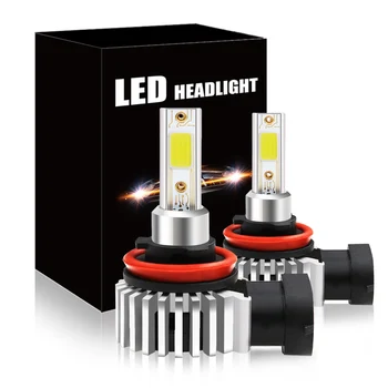 80 W, Led Mini Auto Reflektor H7 LED H3 H4 H1 H8 H11 9005 HB3 9006 HB4 KLASU 12000LM 6000K 12V 24V Canbus D9 Lampa Auto Styling