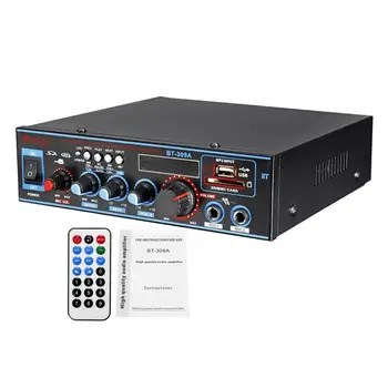 800W Auto Amplificador HIFI 2 CH Audio Zosilňovač 12/220V Domáce Kino Zosilňovač Zvuku Podpora, FM, USB, SD/Diaľkové Ovládanie