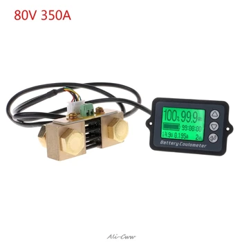 80V 350A TK15 Presnosť Batérie Tester pre LiFePO Coulomb Počítadlo LCD Coulometer