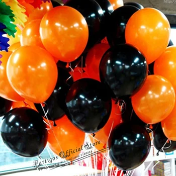 84pcs/set Halloween party balón garland arch orange black latex globos dekorácie bat Halloween krytý domov dekoroch dodávky
