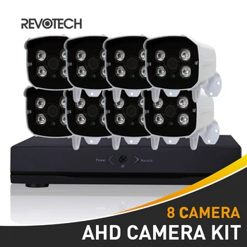 8CH CCTV 1080P AHD kamerový Systém Kit 8 Kanálov HD 1080N DVR 60ft Kábel 8PCS Nepremokavé 2.0 MP Fotoaparát Zabezpečenie Surveillance Camera