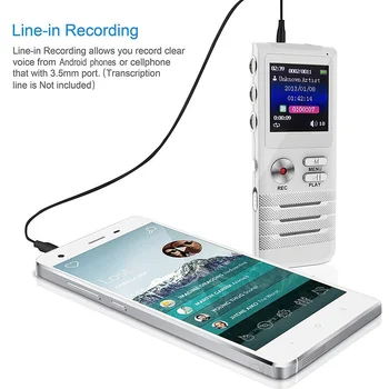 8GB USB Digitálny Audio Aktivovaný Hlasový Záznamník Professional Mini hlasový záznam Digitálny Záznam Pero MP3 Prehrávač Grabadora de Voz