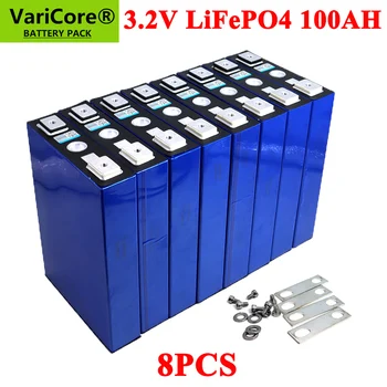 8pcs 3.2 V 100Ah LiFePO4 batérie Lítium železa phospha DIY 4S 12V 24V 300A Motocykel, Auto na Elektrický pohon Solárnych Invertorov, batérií