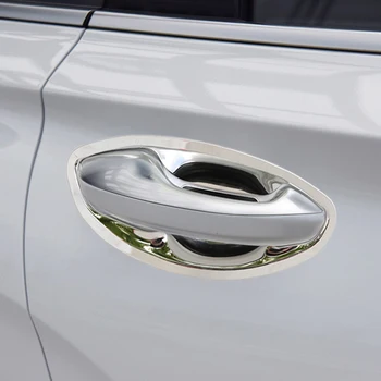 8pcs Auto Styling Pre Hyundai Santa Fe TM 2019-Súčasnosť Auto ABS Dverí Rukoväť Miska Kryt Sequin Výbava Chránič Externé Príslušenstvo