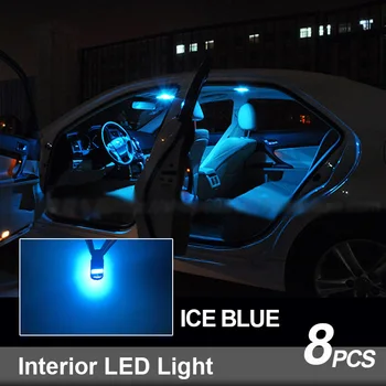 8pcs Canbus bez Chýb LED Žiarovky Interiéru Čítanie Kmeň Svetla Kit Pre Roky 2013-2017 Renault Clio 4 IV MK4 špz Lampa