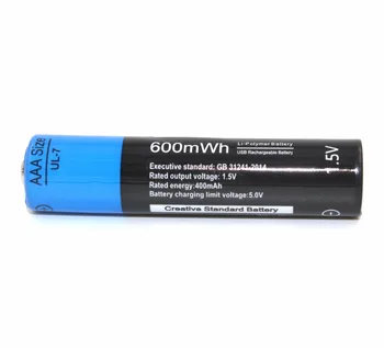 8pcs Etinesan 1,5 V AAA 600mWh li-pol nabíjateľná lítium-iónová tvorivé USB batéria + Micro nabíjací kábel