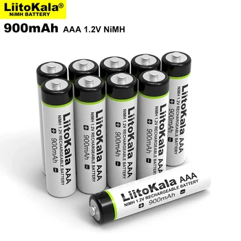 8pcs LiitoKala Pôvodné AAA 900mAh NiMH Batérie 1.2 V Nabíjateľná Batéria pre Baterky, Hračky,diaľkové ovládanie