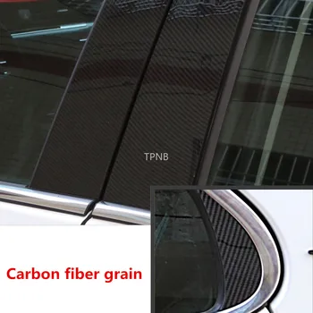 8PCS/set Uhlíkových Vlákien a Svetlé Čierna A+B+C Stĺpec Dekorácie, Nálepky na Toyota Camry 2018 XV70 8. Auto Príslušenstvo