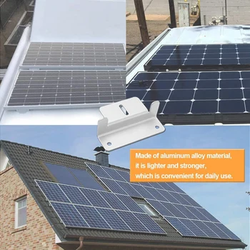8Pcs Solárny Panel Montáž Z Zátvorkách s Orechy a Skrutky pre RV Camper Loď Stenu a Iných Mimo Opáš Strešné Inštalácie
