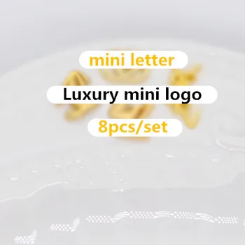 8pcs/veľa 5mm-8mm mini Luxusný logo značky mini list pre bábiku topánky taška pás na BJD blyth Bábika príslušenstvo miniatúrne pre barbie