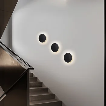 8W 12W 15W Sconce Moderné Nástenné svietidlá interiérové, spálne, chodby nástenné svietidlá obdĺžnik okrúhly tvar biela čierna maľované domáce Osvetlenie