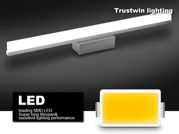 8W 14W 16W 18W 40 CM 80 CM 100 CM 120 CM nerezová jednoduché moderné nástenné svietidlo ľahké nepremokavé kúpeľňa LED zrkadlo svetlo lampy sconce