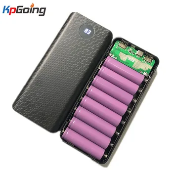 8x18650 Digitálny Displej Power Bank Batérie Poľa Prenosné DIY Kit Mobilné Nabíjačky Batérií Box Nabíjačku Mobilného Telefónu Shell pre Iphone