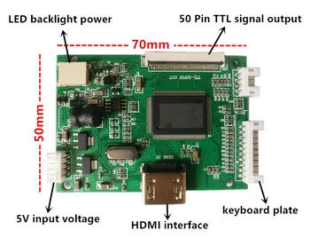 9 palcový 1024*600 Displej LCD TFT Monitor s Diaľkovým Ovládačom riadiacej Dosky HDMI pre Lattepanda,Raspberry Pi Pi Banán
