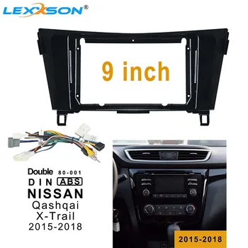 9 Palcový Auto Fascia Na NISSAN X-Trail-2018 Panel In-dash Inštalácie Double Din Auto Dvd Rám Pre NISSAN Qashqai-2018