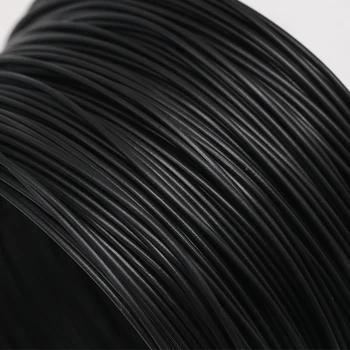 90Meters/veľa 0.55 MM Dia. Ploché Čierne a Biele PVC Povlakom Elektro Pozinkovaného Železa Linajkované Drôt, Kábel kravatu vodičov