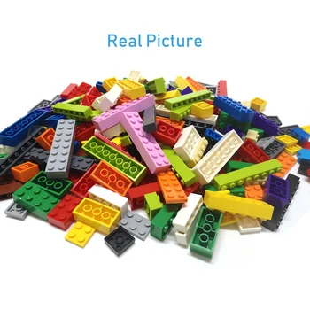 90pcs DIY Stavebné Bloky Obrázok Tehly Hladké 1x6 11Colors Vzdelávacie Veľkosťou Kompatibilné S lego Hračky pre Deti,