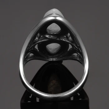 925 Sterling Silver Krúžky Originálny Dizajn Vintage Prírodné Rainbow Moonstone Krúžok Pre Ženy Muži Ženy Jemné Šperky Dary
