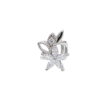 925 sterling silver kvet ucho klip na náušnice č prepichnúť ucho putá ženy jemné minimálne módne šperky v uchu zábal earcuff