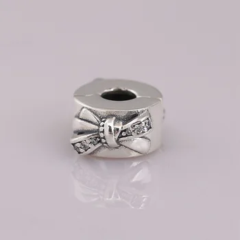 925 Sterling Silver Kúzlo Kolo Čela Clip Fit Ženy Pandora Náramok & Náhrdelník Diy Šperky