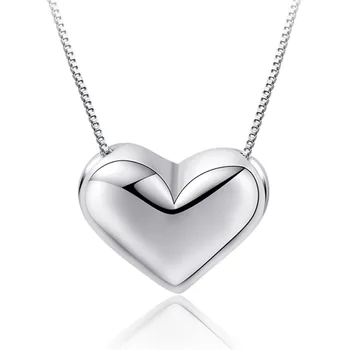 925 sterling silver módne srdce dizajn dámy'pendant náhrdelníky poľa reťazca ženy šperky darček k narodeninám veľkoobchod