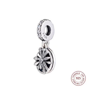 925 Sterling Silver Oslňujúci Priania Visieť Perličiek Charms Hodí Originálne Náramky DIY Korálky pre Šperky, Takže perles