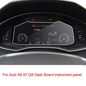 9H tvrdené sklo LCD Prístrojovej Doske Obrazovke Nálepka pre Audi A6, A7 Q8 LCD prístrojový panel obrazovky 2019 2020