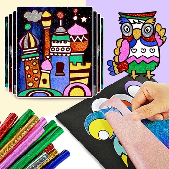 9pcs/Set Roztomilý Kreslený DIY Magic Prenos Wticker Prenos Maľovanie Remesiel pre Deti, Umenie A Remeslá Hračky pre Deti Darček