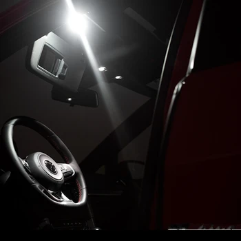 9x ErrorFree Interiérové LED Svetlo Balík Kit pre VW MK7 GOLF7 Sportwagen Alltrack príslušenstvo čítanie dvere, svetlá-2017