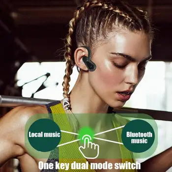 A01 Kostné Vedenie Slúchadlá Bezdrôtové Bluetooth Slúchadlá s 16G pamäť, MP3 prehrávač Športové Slúchadlá pre spustenie Jazdy Stretnutie