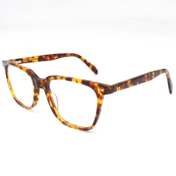 A013 2020 Klasické Retro Acetát Krátkozrakosť Blbecek Okuliare Rámy pre Mužov Obdĺžnik Jasný Objektív Sklá Acetát Mužskej Triede Glasse