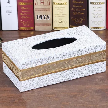 A1 kvalitného striebra, zlata tkaniva box kovový zásobník papiera obrúsok úložný box auto tkaniva box držiteľ wx11081134