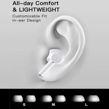 A1 TWS Bluetooth Slúchadlá Bezdrôtové Slúchadlá Bluetooth 5.0 Dotyk Šport Slúchadiel do uší Potlačením Hluku Herné Headset S Nabíjanie Box