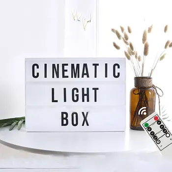 A4/A5/A6 DIY Zmes Nočné Svetlo List Karty Podpísať USB Svadobné Kiná Doska Obchod Lightbox Deti Filmový LED Light Box