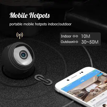 A9 Mini Kamera 1080P HD IP WIFI Kamera Mikro Kamera Android / IOS Videokamera Wireless Home Security DVR Nočné Videnie