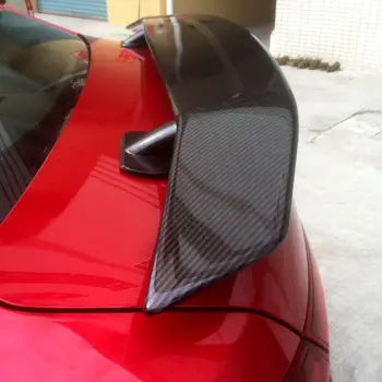 ABS a Povrch uhlíkových vlákien materiálu nevyfarbené penetrácia farby zadné ostrohové box wing spojler pre Mazda 3 Axela sedan 4 dvere+