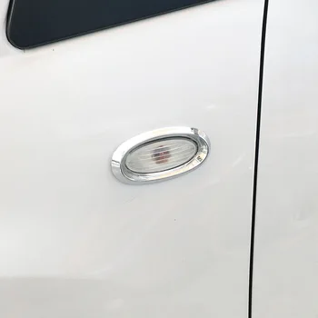 ABS Chrome Pre Nissan krčma pri ceste Leaf Poznámka Micra Marca Bočné Svetlo Zase signalizačná kontrolka Kryt Výbava Auta Styling Kit Nálepky Príslušenstvo 2ks