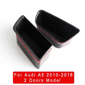 ABS Dvere Auta Rukoväť Úložný Box Pre Audi A5 2010-2016 2 Dverí Model Dverí Organizátor Kontajner Držiaka Telefónu Interiéru