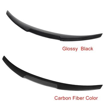 ABS Lesklá Čierna/Carbon Fiber Farby, Vzadu Kufor Spojler Krídlo Pre Infiniti Q50 na roky-2020 Zadnom Kufri Spojler M4 Typ