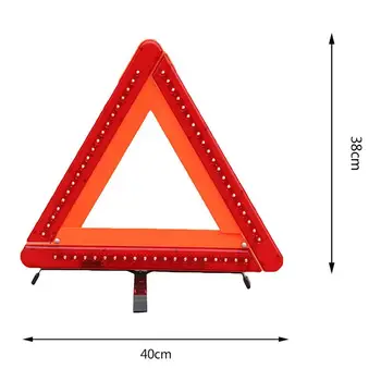 ABS Non-slip LED Svetlo Auto Statív Auto Reflexné Výstražný Trojuholník Prihlásiť Parkovanie Bezpečnosti Prihlásiť