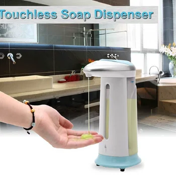 ABS tekuté mydlo s dávkovačom, 400 ml, automatický inteligentný senzor, non-kontakt, ručné pranie, kuchyňa, kúpeľňa