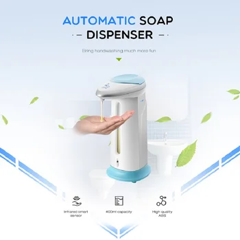 ABS tekuté mydlo s dávkovačom, 400 ml, automatický inteligentný senzor, non-kontakt, ručné pranie, kuchyňa, kúpeľňa