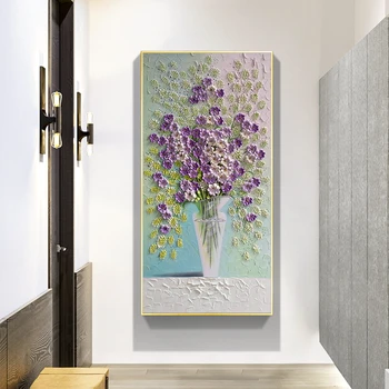 Abstrakt Kvet Plátno na Maľovanie Stereoskopické Kvety Plagáty a Vytlačí Quadro Wall Art Obrázok pre Obývacia Izba Dekor Cuadros