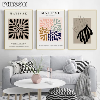 Abstrakt Minimalistický Geometrie Plagát Matisse Umelecké Plátno Maľovaní Plagátov a Tlačí na Steny Umenia pre Obývacia Izba Domova