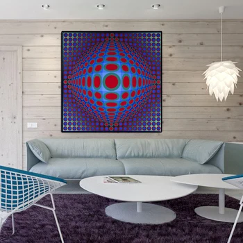 Abstrakt Tlač Geometrické Vzory Plátno Maľovaní Plagátov a Potlačou obrazov na Stenu pre Obývacia Izba Cuadros Domova bez rámu