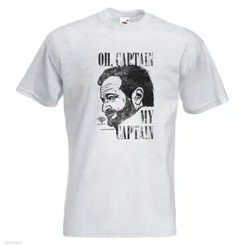 Ach Kapitán Mens VYTLAČENÉ T-SHIRT Mŕtvych Básnikov Spoločnosti Filmy Robin Williams v Pohode Bežné pride t shirt mužov Nové Unisex Móda