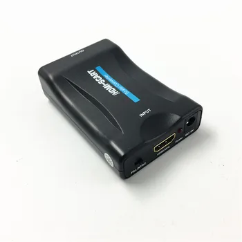 Adaptér pre HDMI-kompatibilné Scart AV prevodník kompatibilný s HDMI v Scart z podporuje až 1080P/60hz kompatibilný s HDMI vstup